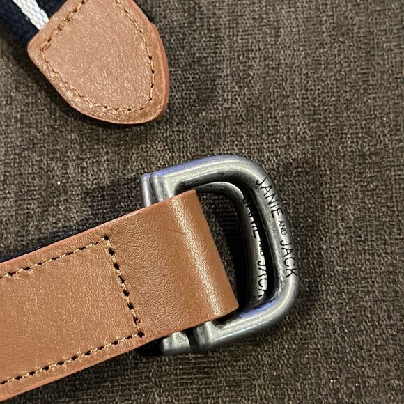 Janie and jack belt size 4-5 (blue and white ) - Picture 3 of 4